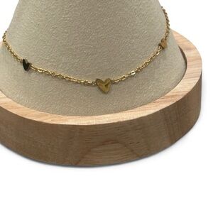 OSHENA Gold Heart Chain Bracelet
